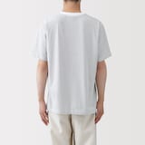 紳士　天竺編みクルーネック半袖Ｔシャツ（ボーダー）