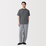 紳士　天竺編みクルーネック半袖Ｔシャツ（ボーダー）