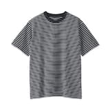 紳士　天竺編みクルーネック半袖Ｔシャツ（ボーダー）