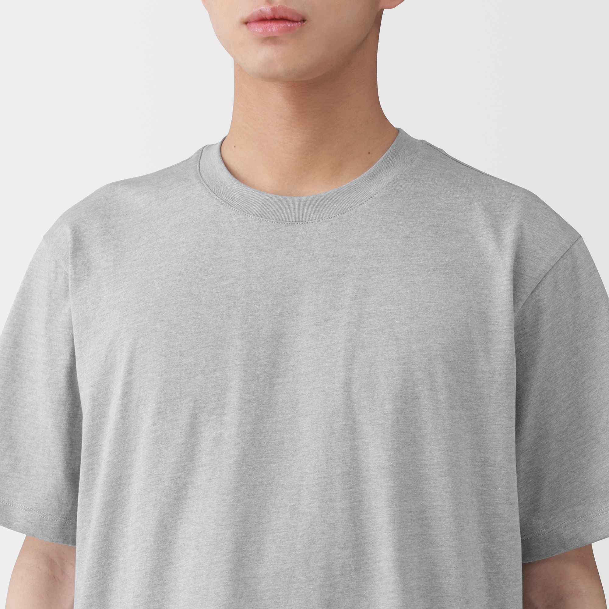紳士 天竺編みクルーネック半袖Tシャツ | 無印良品