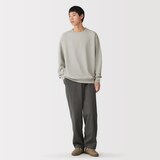 紳士　ＵＶカット乾きやすいワッフルクルーネック長袖Ｔシャツ