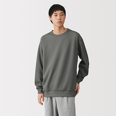 紳士　ＵＶカット乾きやすいワッフルクルーネック長袖Ｔシャツ