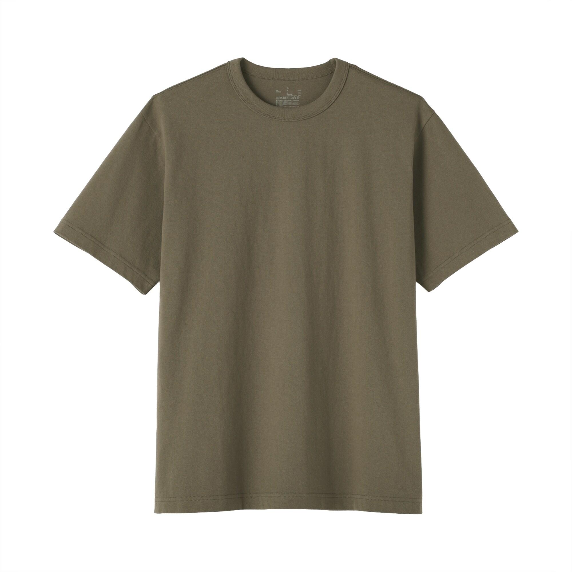 紳士　洗いざらし太番手クルーネック半袖Ｔシャツ