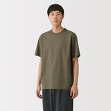紳士　洗いざらし太番手クルーネック半袖Ｔシャツ