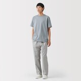 紳士　洗いざらし太番手クルーネック半袖Ｔシャツ
