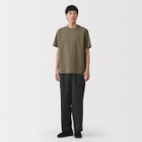 紳士　洗いざらし太番手クルーネック半袖Ｔシャツ