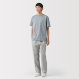 紳士　洗いざらし太番手クルーネック半袖Ｔシャツ