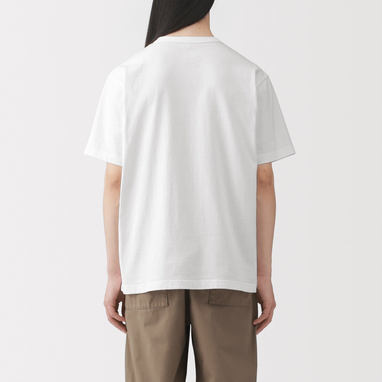 紳士　洗いざらし太番手クルーネック半袖Ｔシャツ