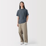 紳士　洗いざらし太番手クルーネック半袖Ｔシャツ