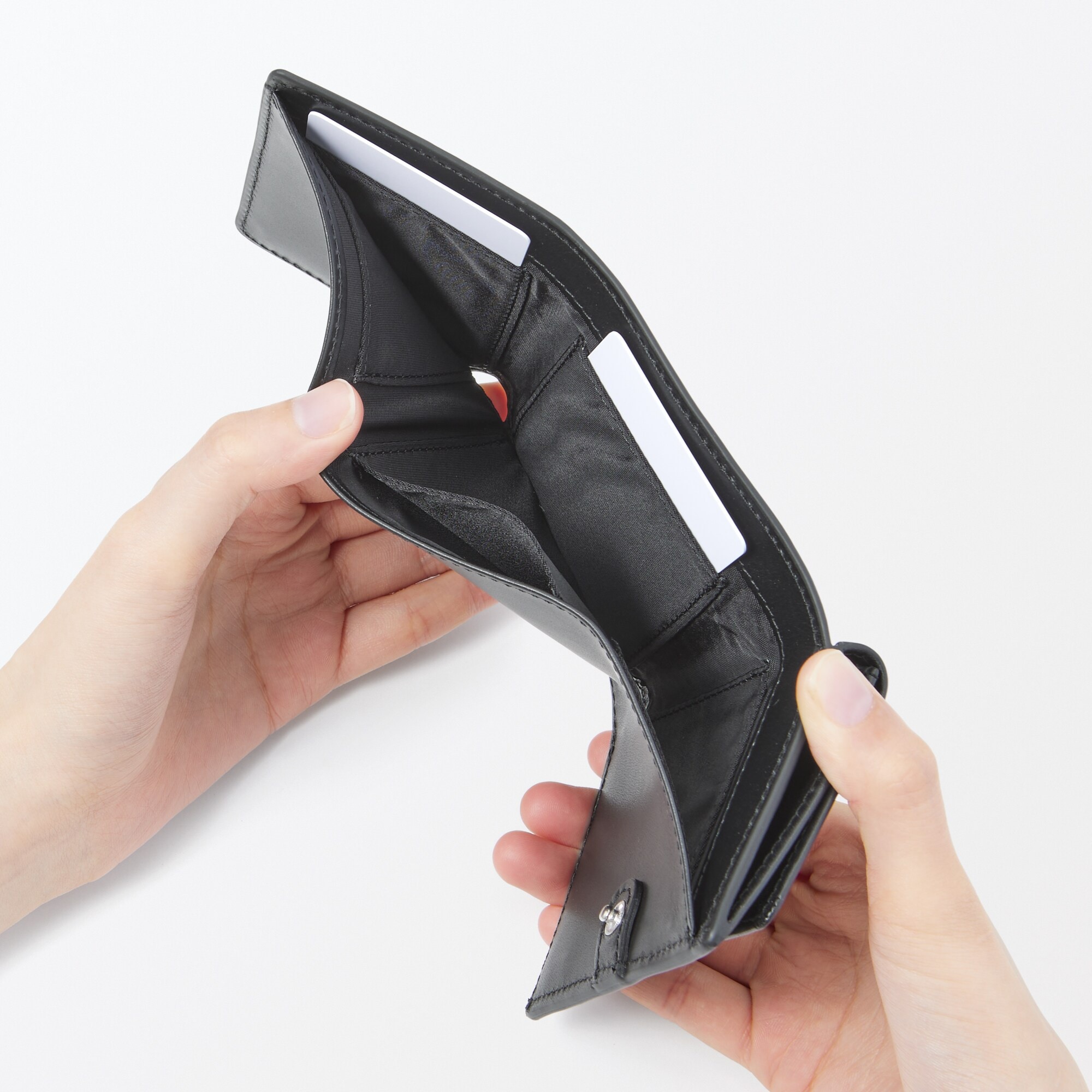 ベジタブルタンニンレザー　三つ折り財布