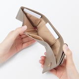 ベジタブルタンニンレザー　三つ折り財布