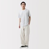 紳士　天竺編みクルーネック半袖Ｔシャツ（ボーダー）