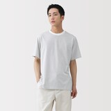 紳士　天竺編みクルーネック半袖Ｔシャツ（ボーダー）