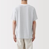 紳士　天竺編みクルーネック半袖Ｔシャツ（ボーダー）