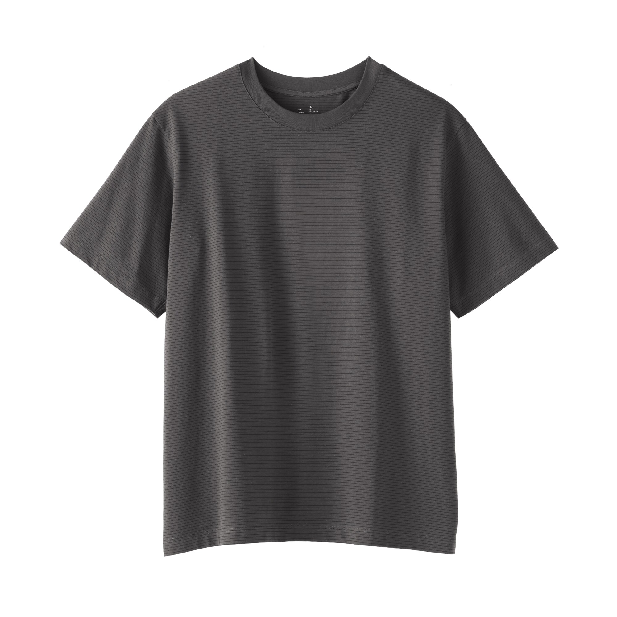 紳士　天竺編みクルーネック半袖Ｔシャツ（ボーダー）