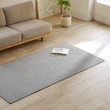 洗いざらしの綿キルティングラグ