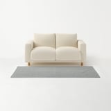 洗いざらしの綿キルティングラグ