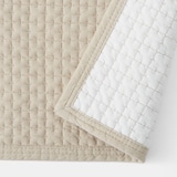 洗いざらしの綿キルティングラグ