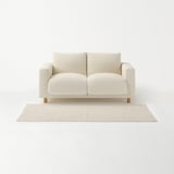 洗いざらしの綿キルティングラグ