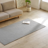 洗いざらしの綿キルティングラグ