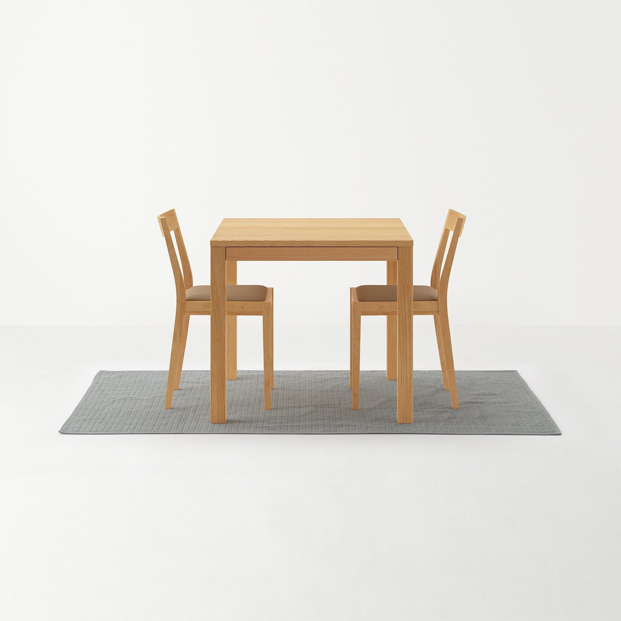 洗いざらしの綿キルティングラグ