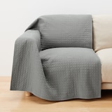 洗いざらしの綿キルティングラグ