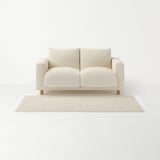 洗いざらしの綿キルティングラグ