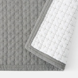 洗いざらしの綿キルティングラグ