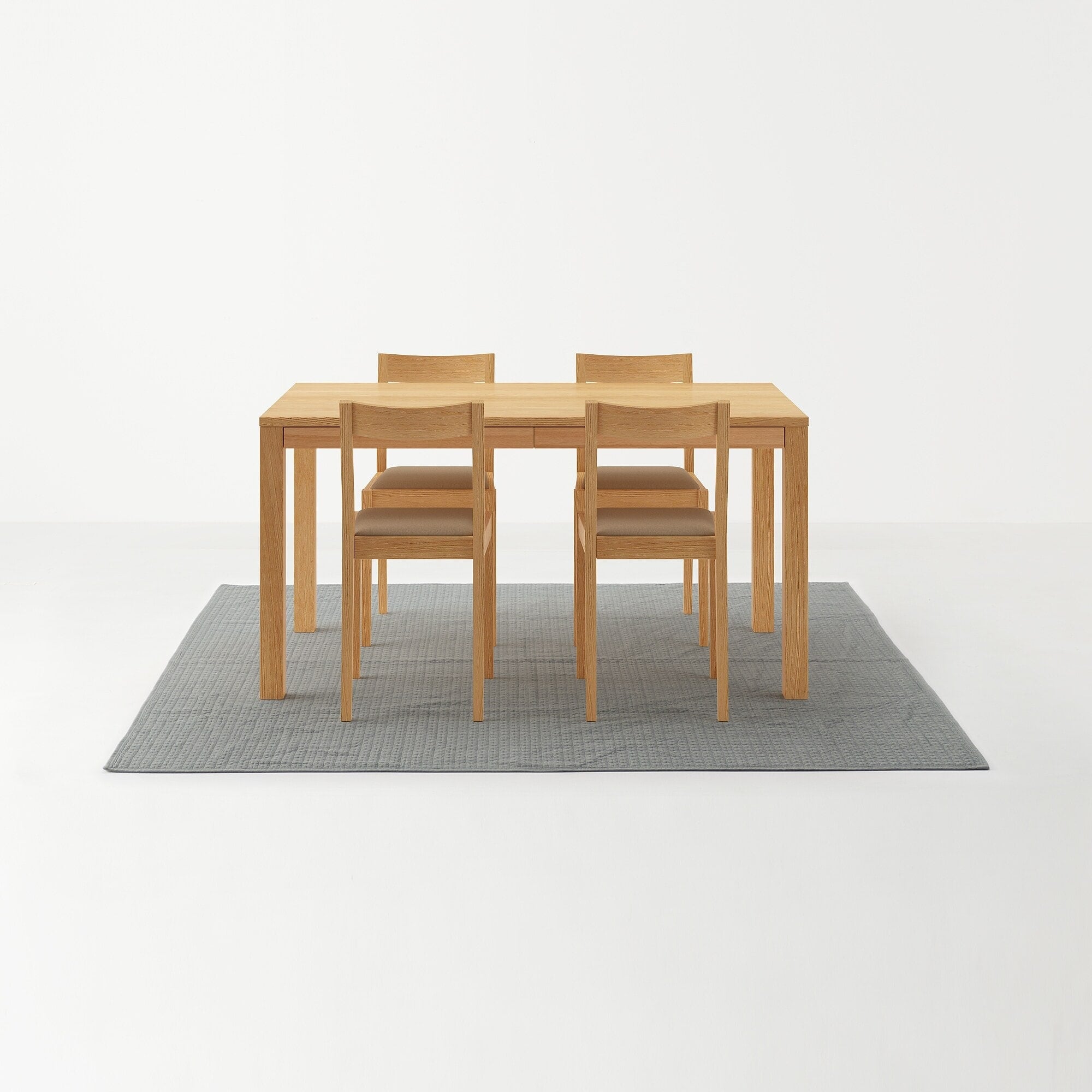 洗いざらしの綿キルティングラグ