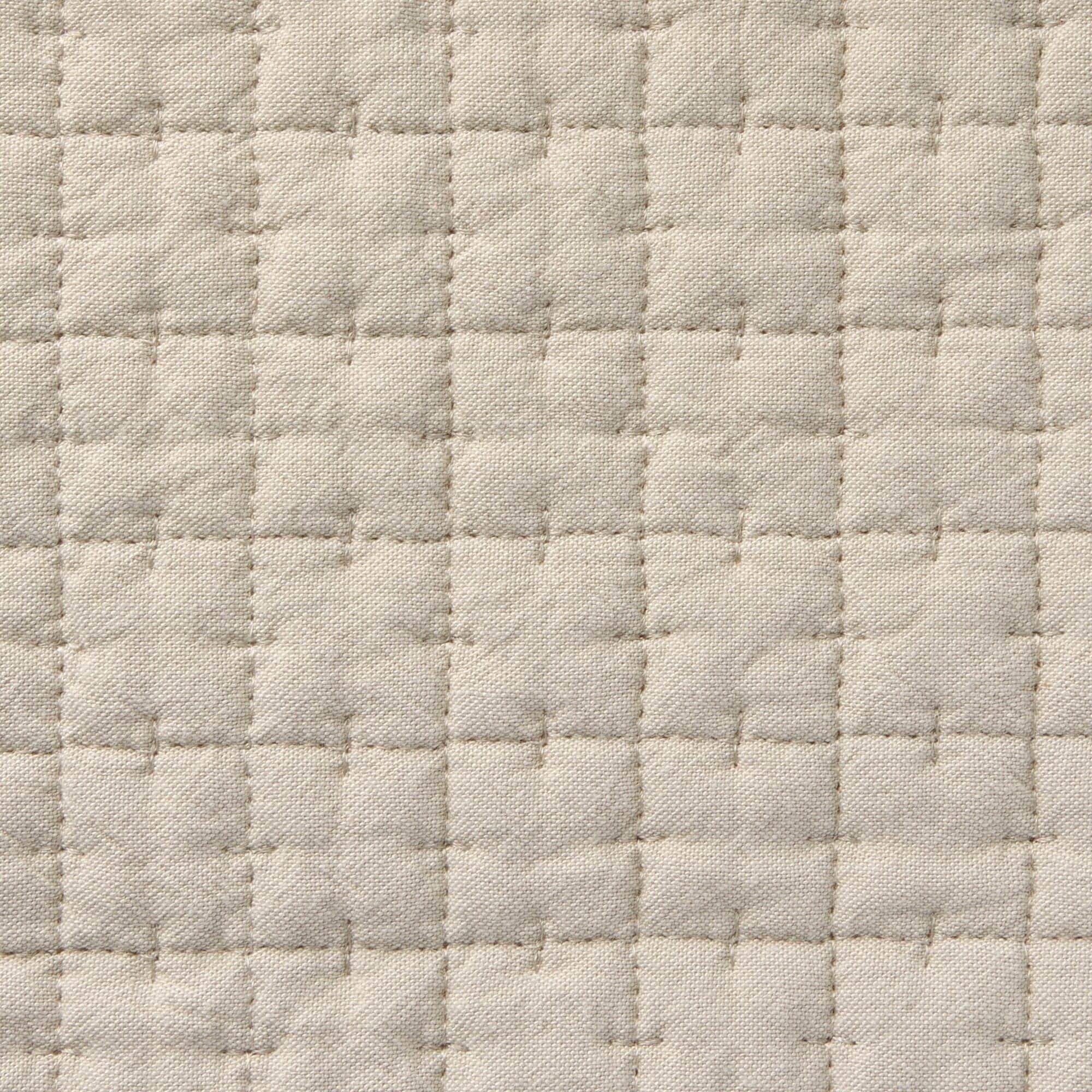 洗いざらしの綿キルティングラグ