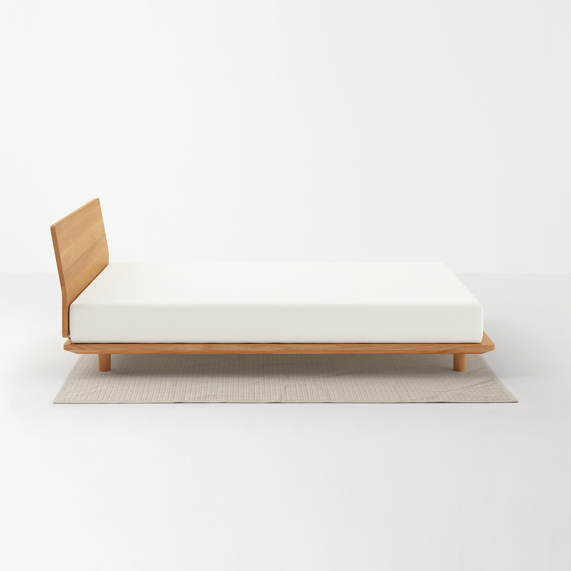 洗いざらしの綿キルティングラグ