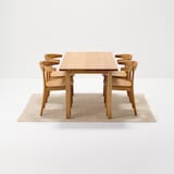 綿　手織りラグ　１４０×１９５ｃｍ