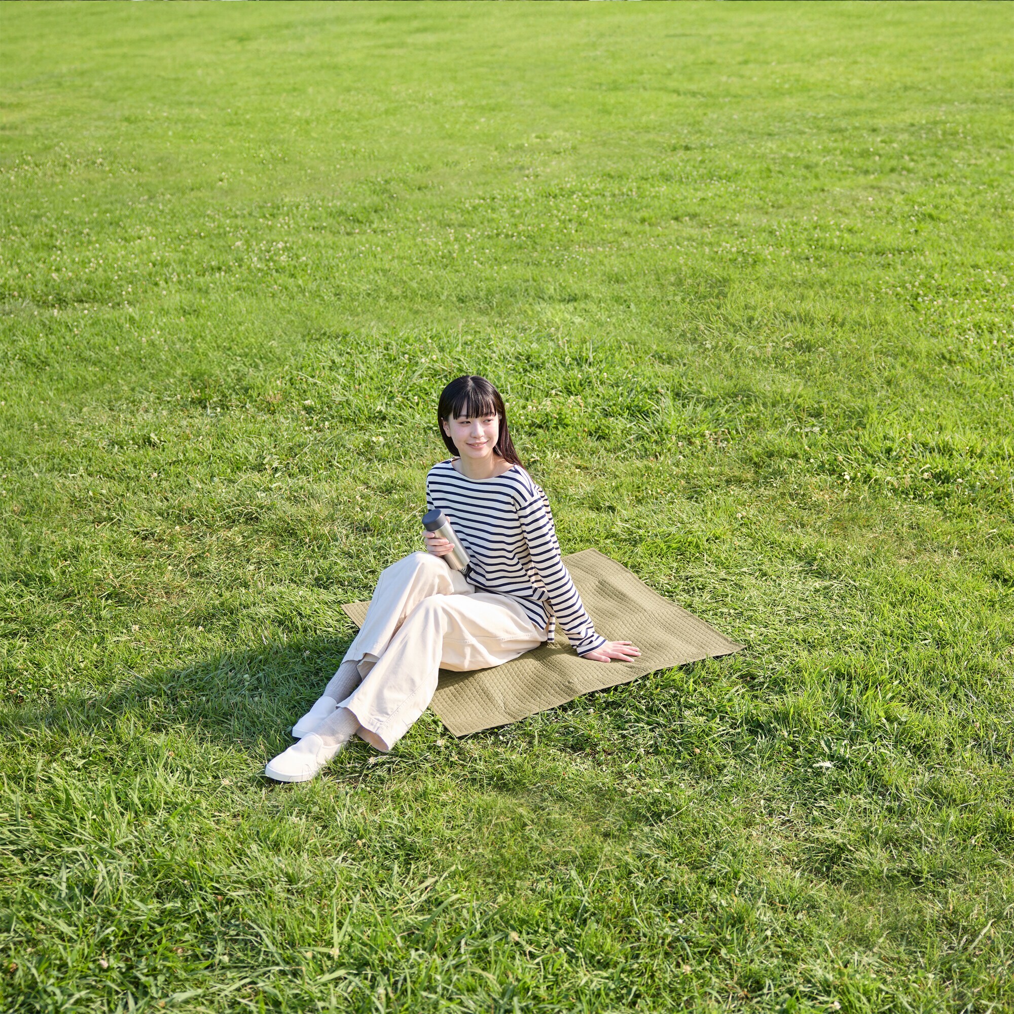 耐水 キルティングレジャーシート・90×90cm | 無印良品