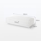 再生ポリエステルわた　防ダニ　四つ折り敷ふとん／Ｓ