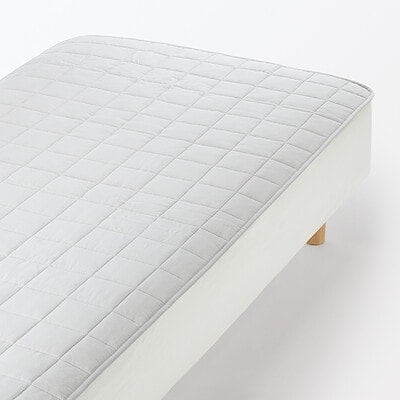 滑り止め付　綿洗いざらし　敷パッド・Ｓ～Ｄ