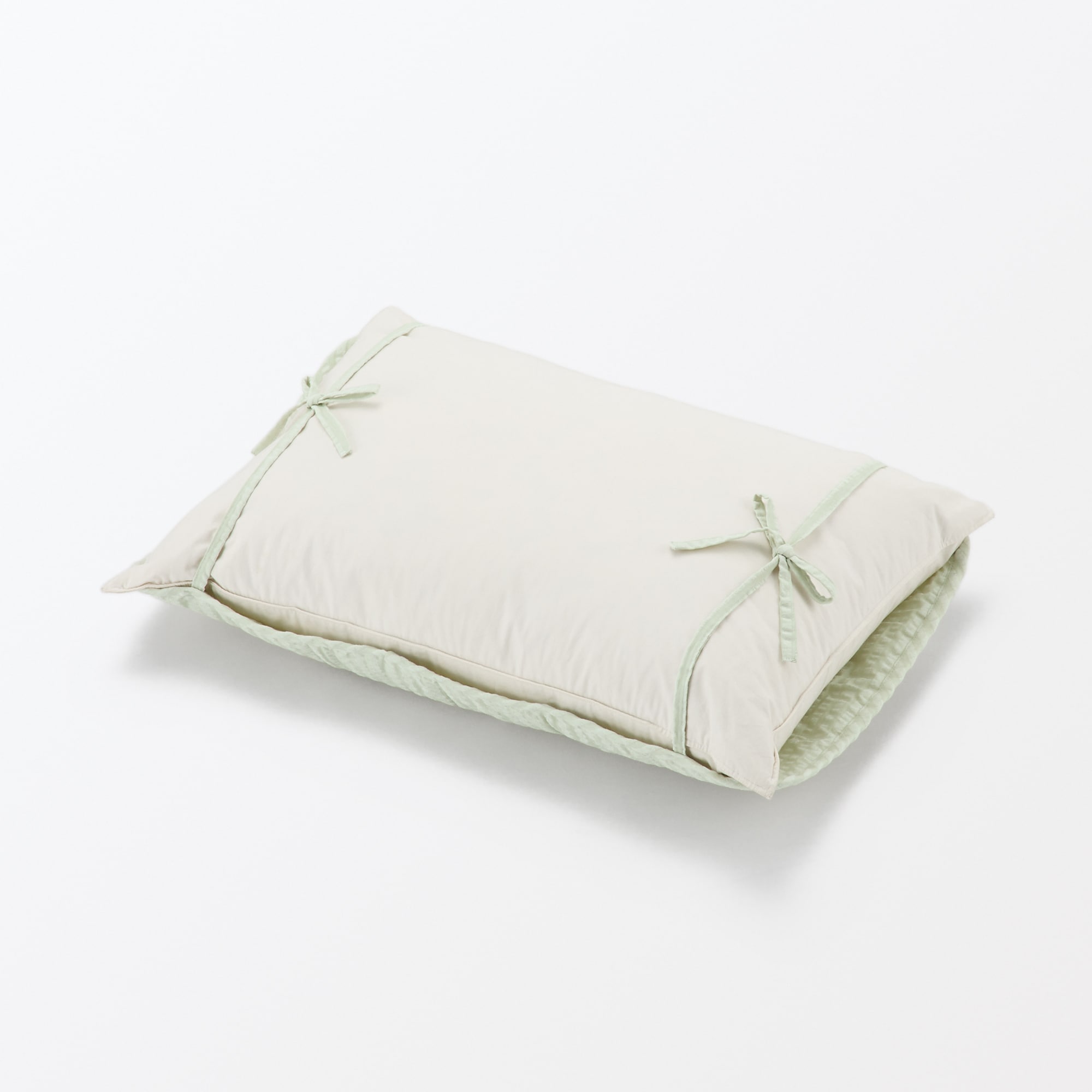 綿　サッカー織　紐タイプ　まくらパッド