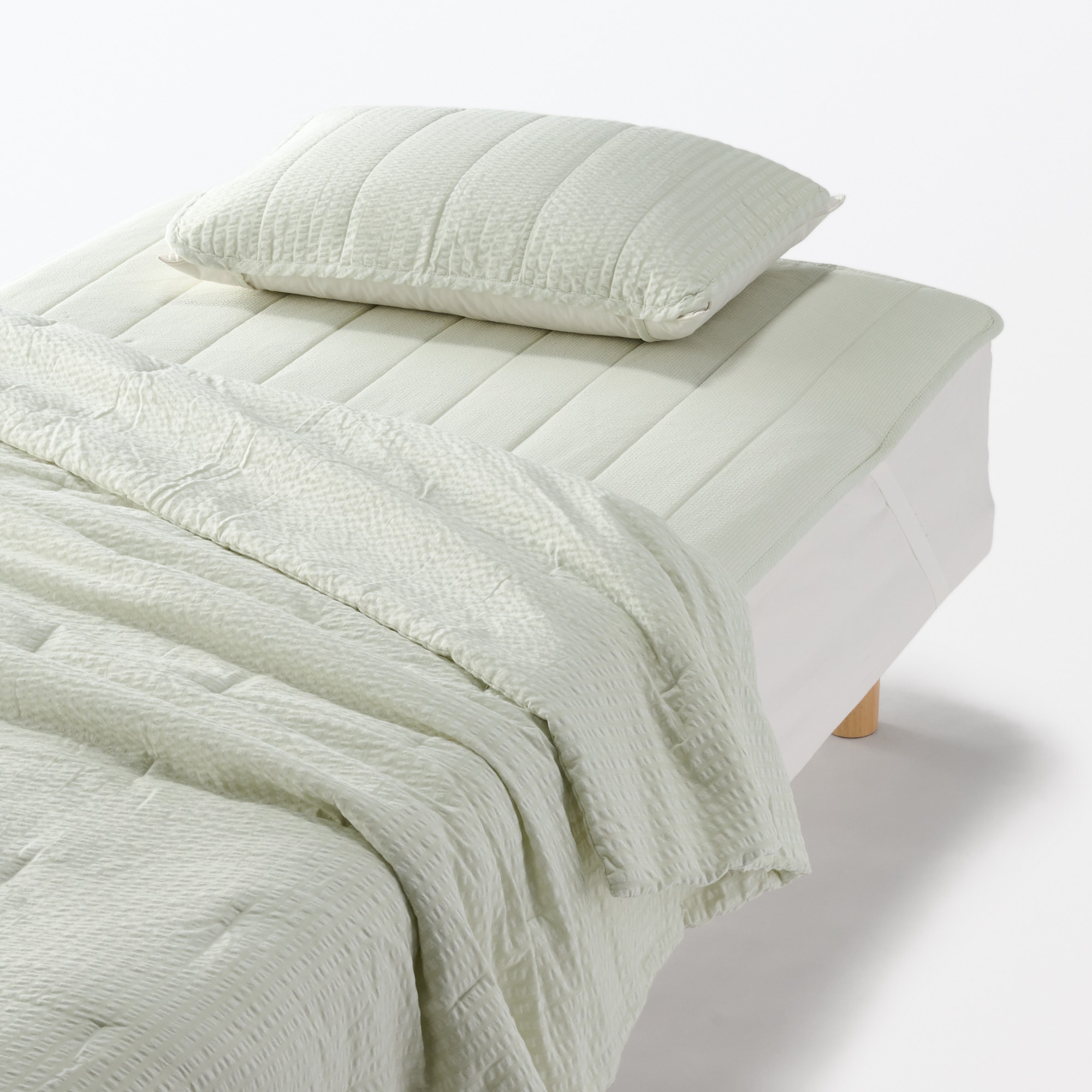 綿　サッカー織　紐タイプ　まくらパッド