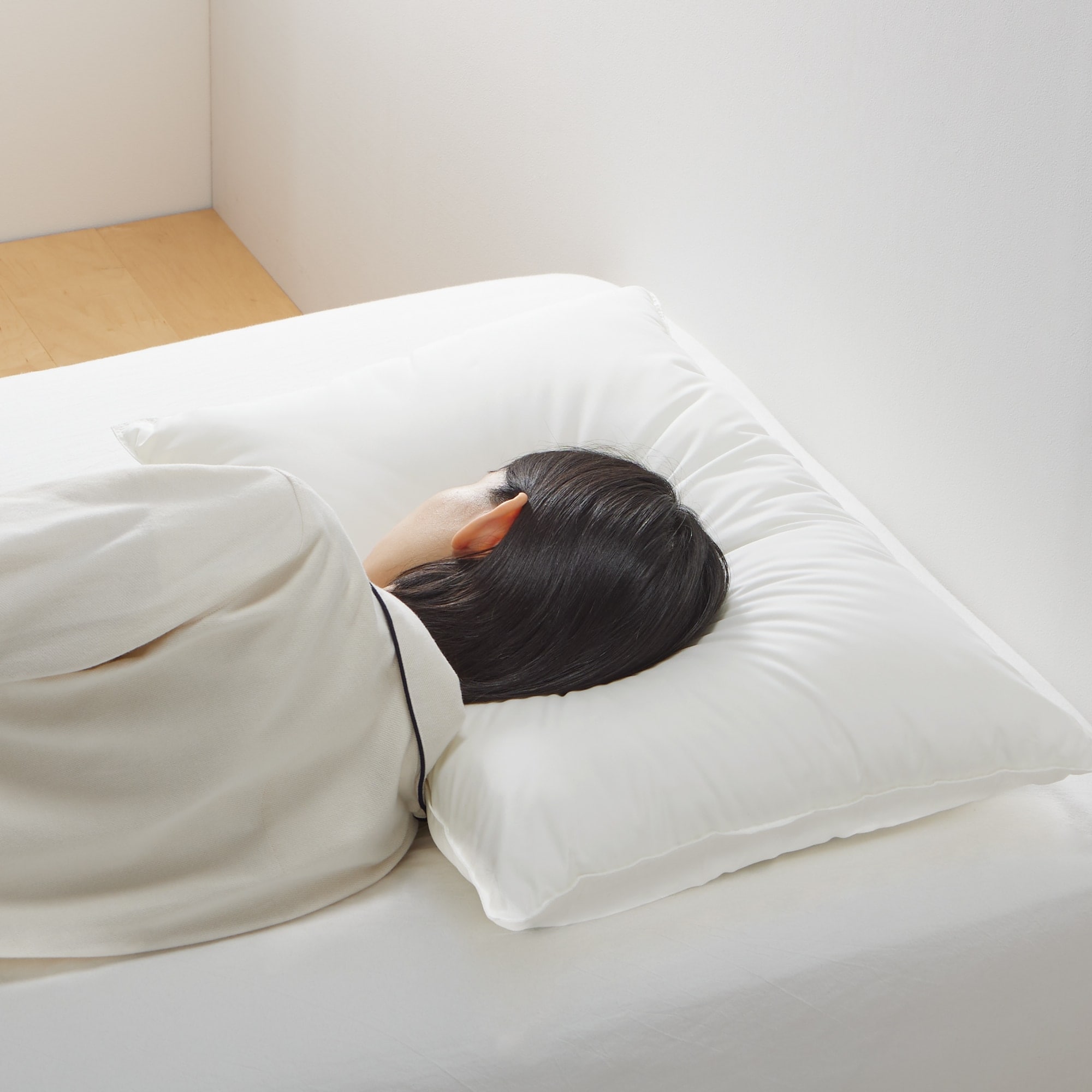 無印良品マクラ 防ダニ 洗えて乾きやすい ふんわりやわらかまくら 50×70cm