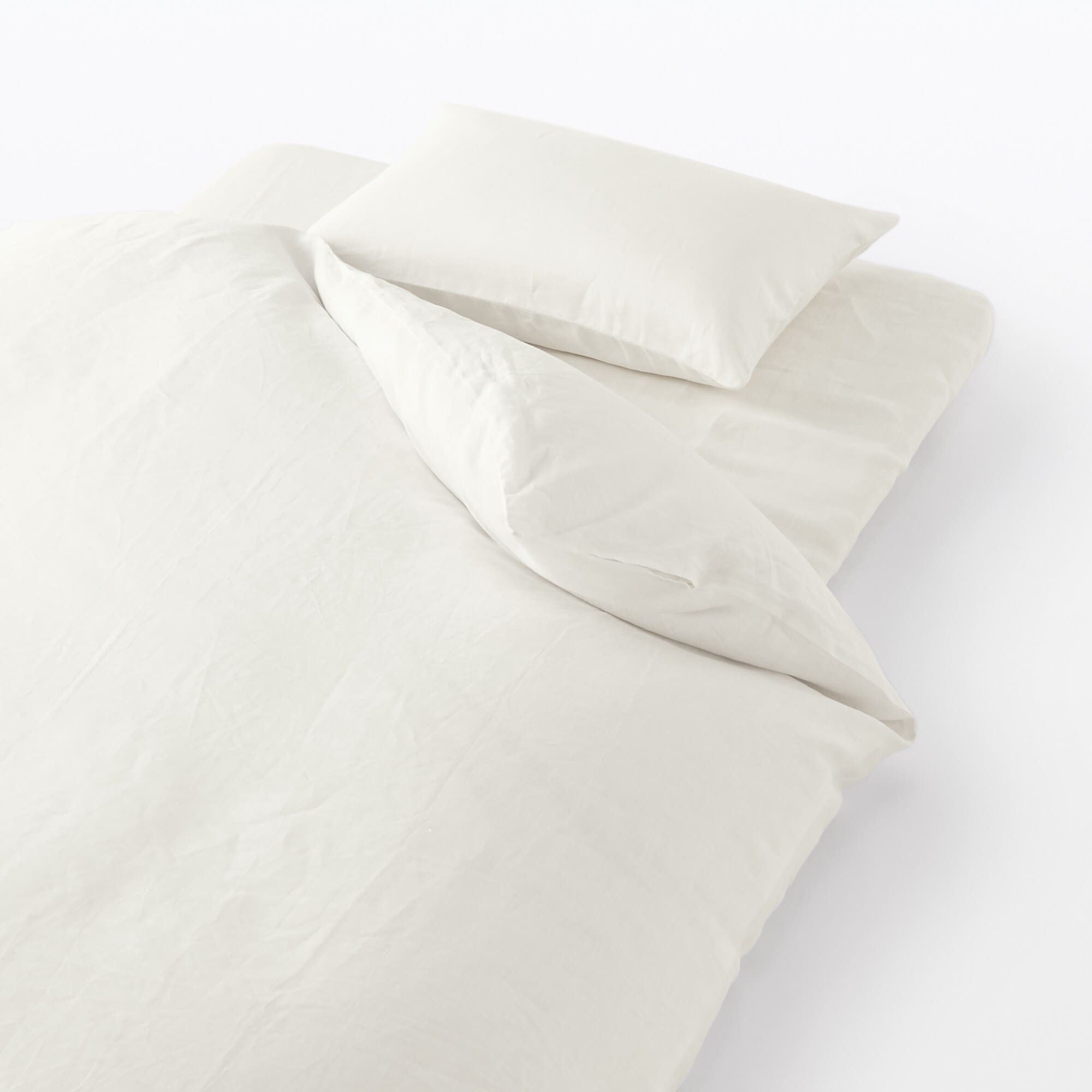 麻平織　敷ふとんシーツ・Ｓ　兼浅型ボックスシーツ