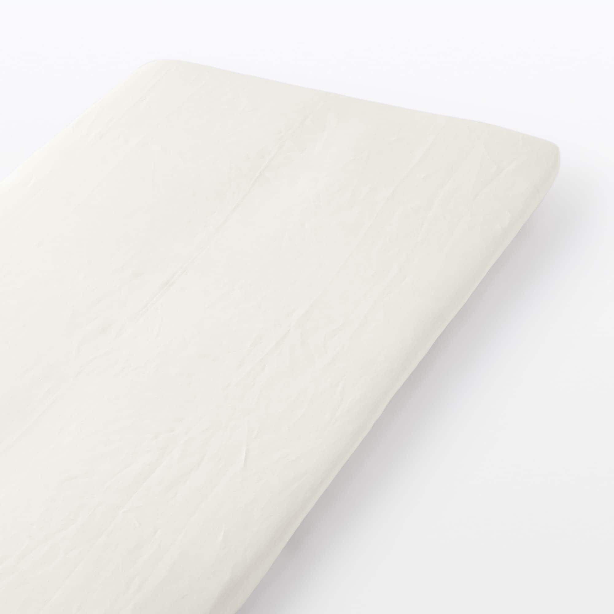 麻平織　敷ふとんシーツ・Ｓ　兼浅型ボックスシーツ