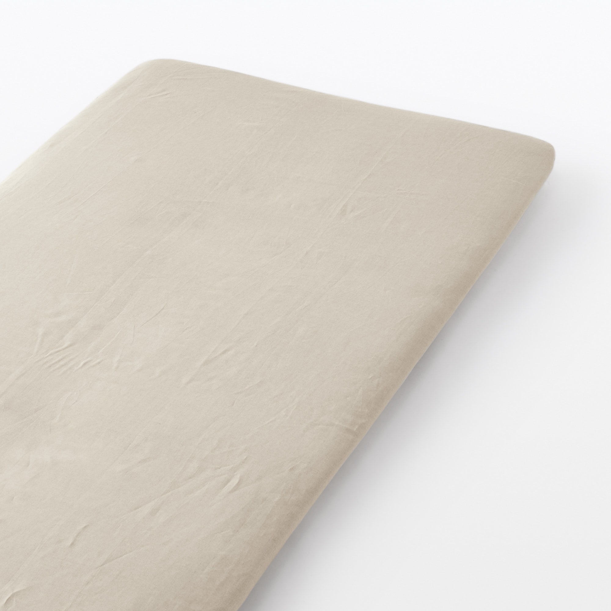 麻平織　敷ふとんシーツ・Ｓ　兼浅型ボックスシーツ