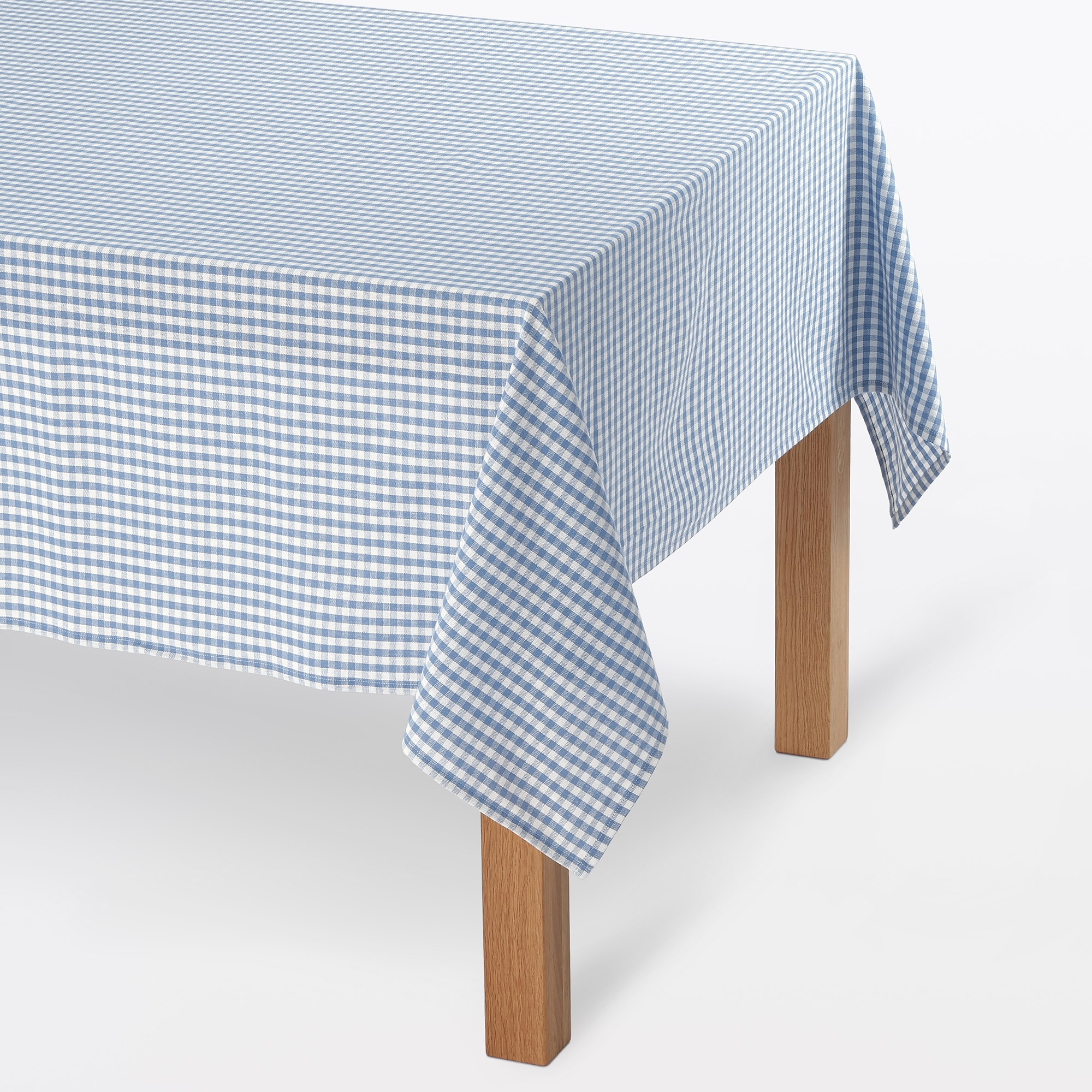 インド綿　先染めテーブルクロス／ギンガムチェック