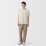 紳士　洗いざらし太番手クルーネック半袖Ｔシャツ