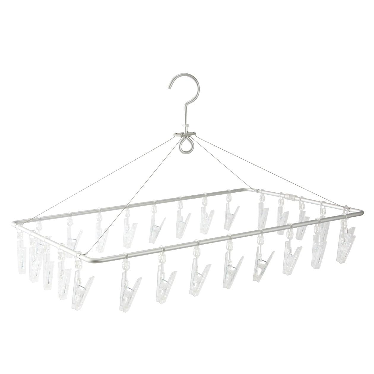 アルミ角型ハンガー ポリカーボネートピンチ仕様 | 無印良品