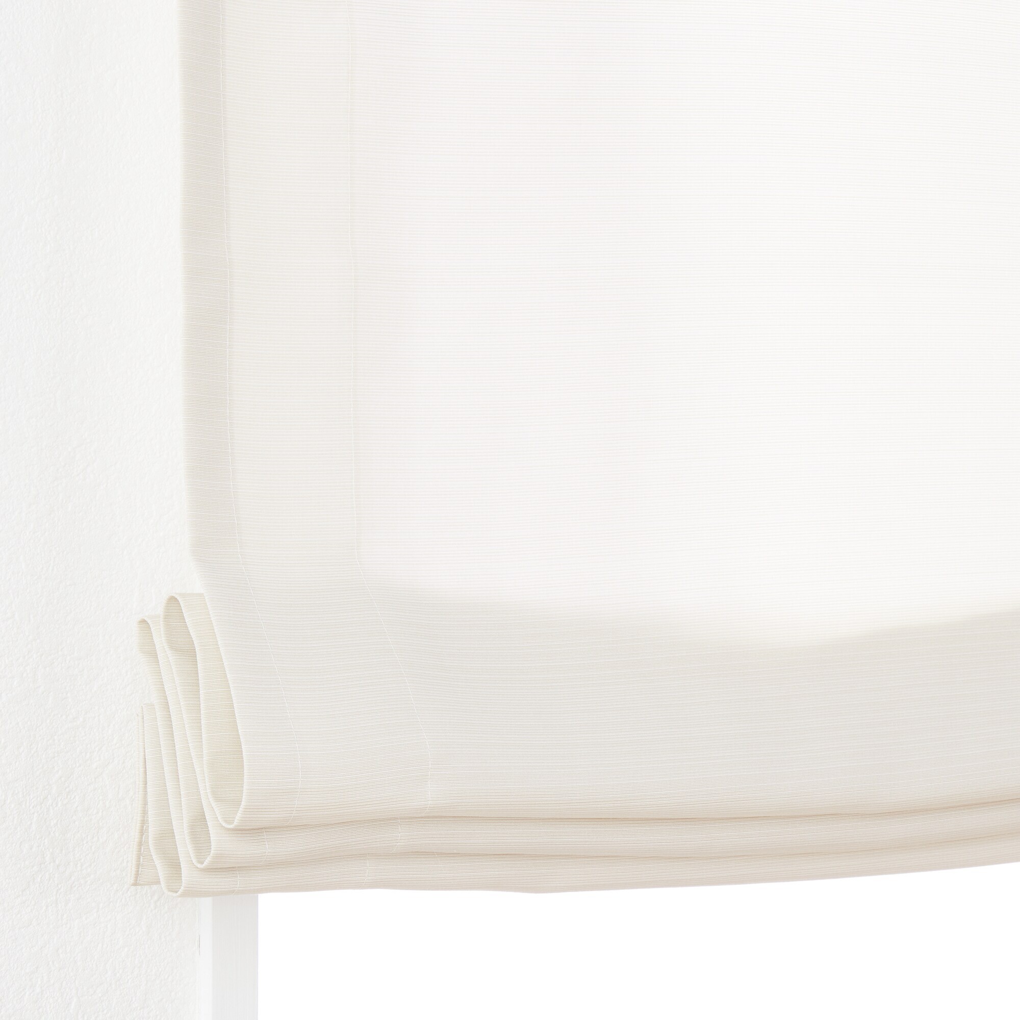 ポリエステルグログラン（防炎）プレーンシェード用生地／ライトベージュ