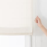 ポリエステルグログラン（防炎）プレーンシェード用生地／ライトベージュ