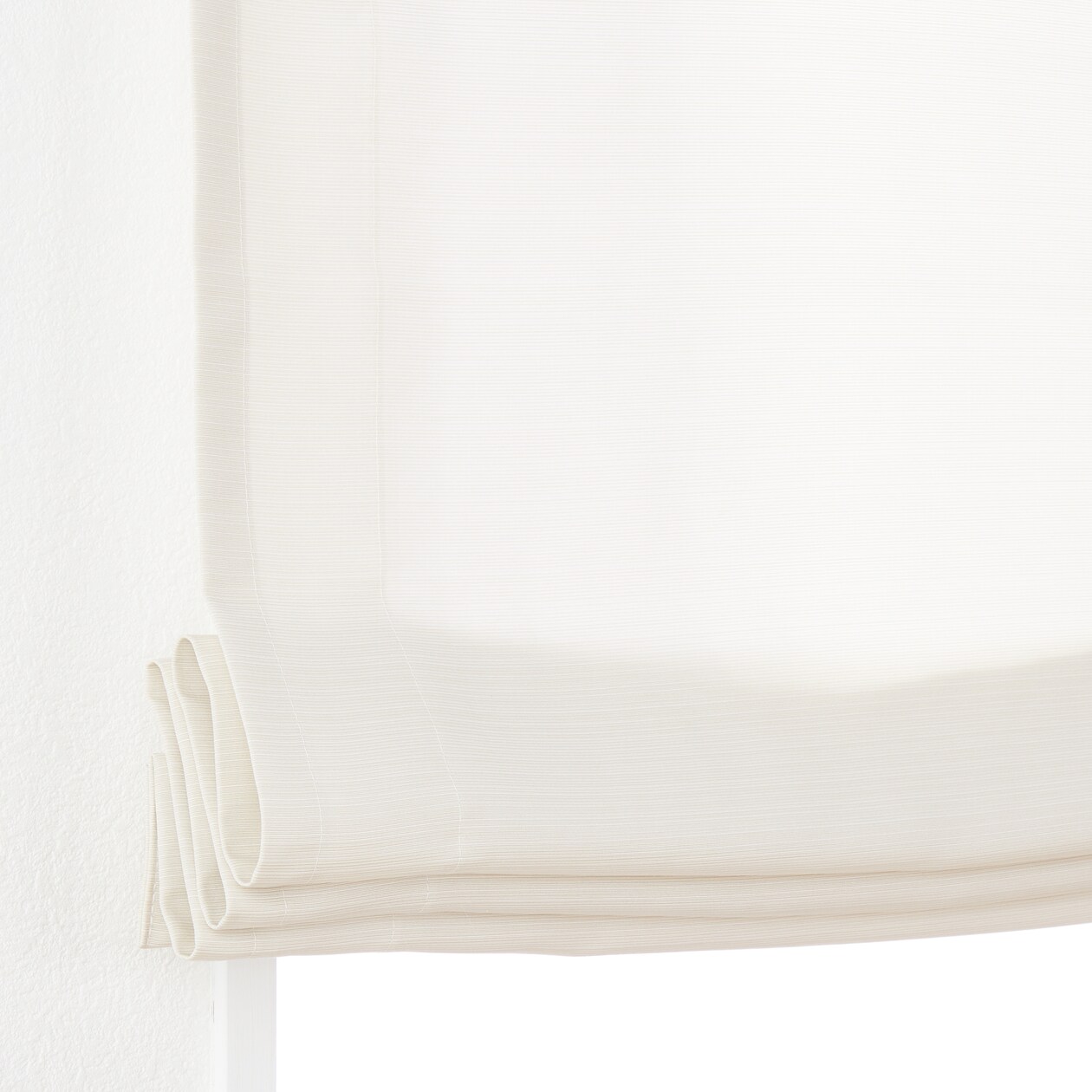 ポリエステルグログラン（防炎）プレーンシェード用生地／ライトベージュ