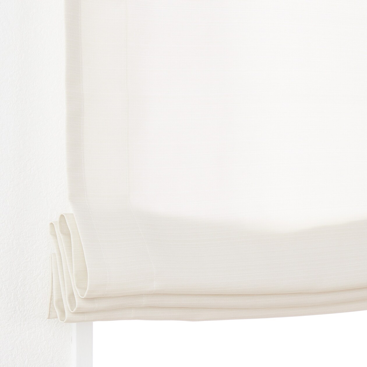 ポリエステルグログラン（防炎）プレーンシェード用生地／ライトベージュ