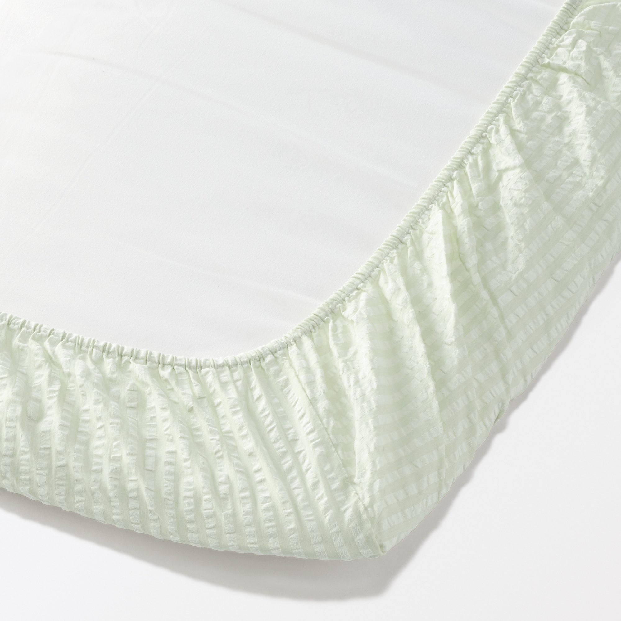 綿　サッカー織　敷ふとんシーツ・Ｓ　兼浅型ボックスシーツ