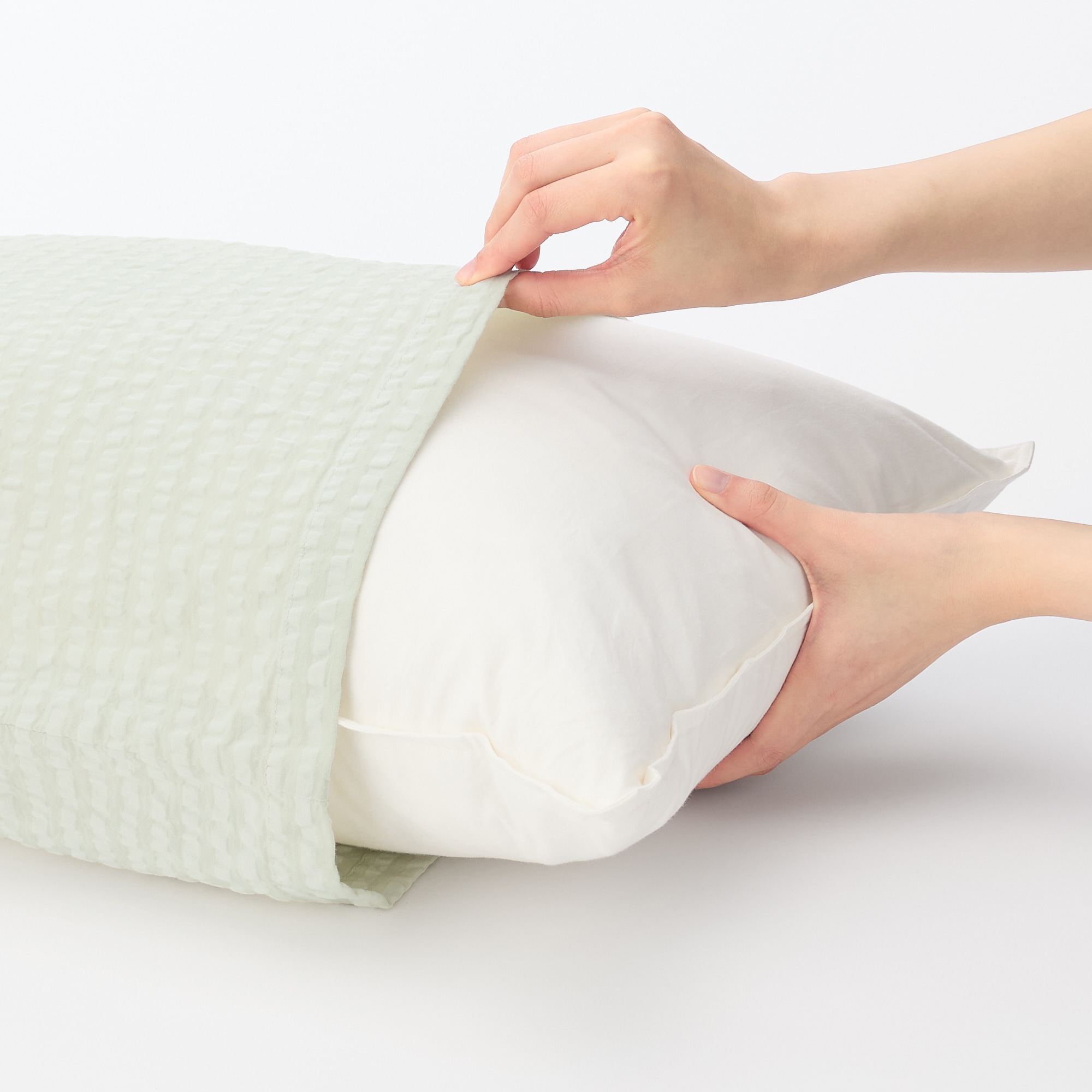 綿 サッカー織 まくらカバー 43×63cm用 | 無印良品